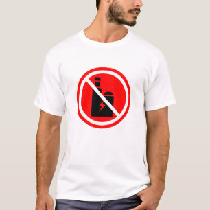 T-Shirt Signe Interdit de Vapoter   Avertissement 