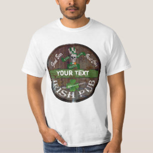 T-shirt Signe irlandais personnalisé de pub