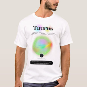 T-shirt Signe moderne Zodiac Taurus Citation Élément Terre