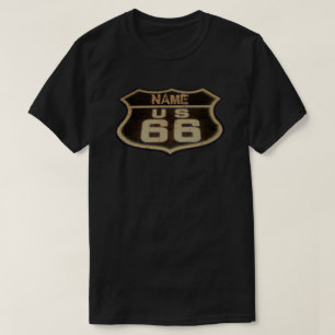 T-shirt Signe personnalisable de cru de l'itinéraire 66