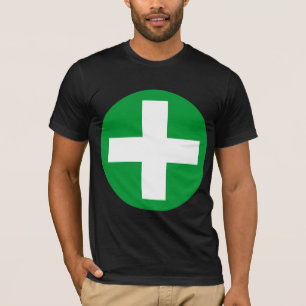 T-shirt Signe plus blanc avec vert