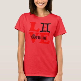 T-shirt SIGNE ♊ VERT 😍 J'AIME Gemini-Best-Zodiac Slim aju