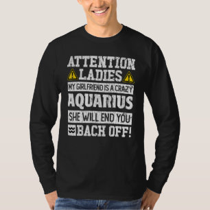 T-shirt SIGNE Zodiaque Aquarius Girlfriend Graphique