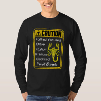 T-shirt SIGNE Zodiaque Attention Je suis un Scorpio Hommes