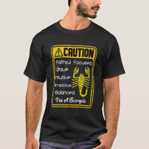 T-shirt SIGNE Zodiaque Attention Je suis un Scorpio Hommes