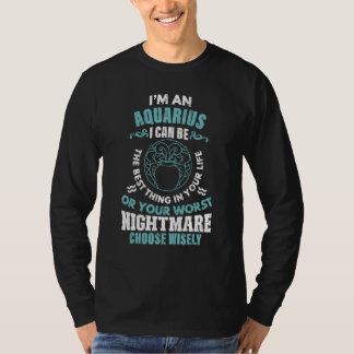 T-shirt SIGNE Zodiaque Im Un Aquarius Graphique