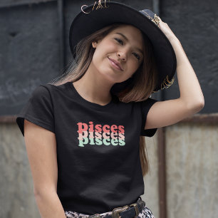 T-shirt SIGNE Zodiaque Pisces   Couleur d'alimentation ver