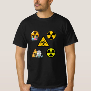 T-shirt Signes d'alerte radioactifs