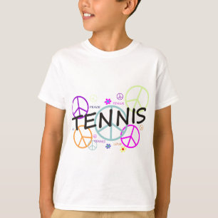 T-shirt Signes de paix colorés par tennis