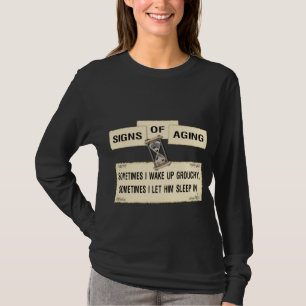 T-shirt Signes du vieillissement - grognon il