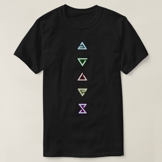 T-shirt Signes magiques Witcher Design classique T-Shir Wi (Design devant)