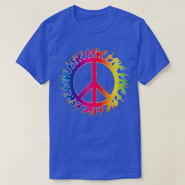 T-shirt Signes unis pour la paix (Design devant)