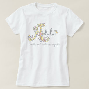 T-shirt Signification faite sur commande décorative de no