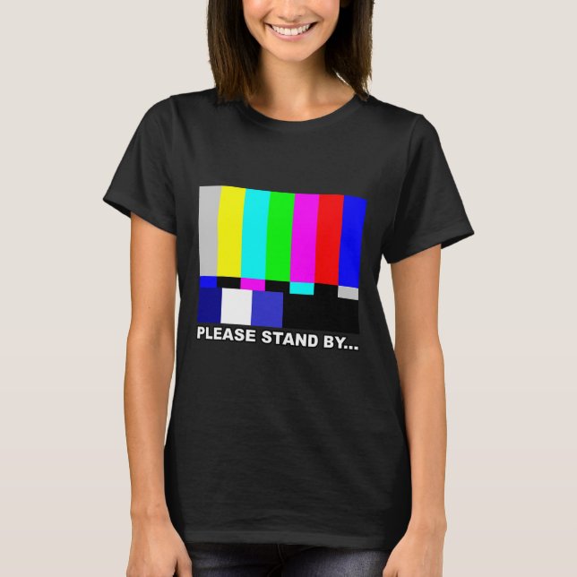 T-shirt S'Il Vous Plaît Tenez Par La Télévision Motif Tv T (Devant)