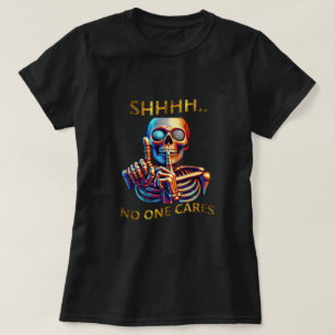 T-shirt Silence Parle Volumes Colorful Skeletal Figure