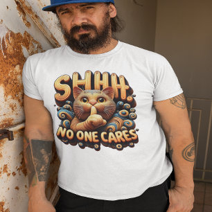 T-shirt Silencieux Élégance Féline Que Personne Ne S'En So