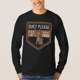 T-shirt Silencieux S'Il Vous Plaît Travailler Anvil Blacks
