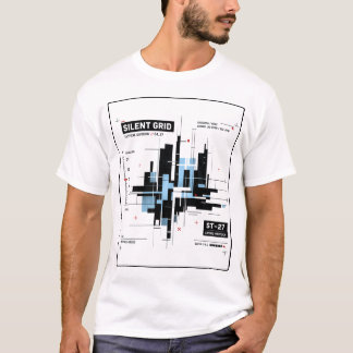 T-shirt Silent Grid | Tactical Minimal Tech Grid Streetwea