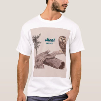 T-shirt Silent Watcher – Aesthetic Owl Nature Illustration