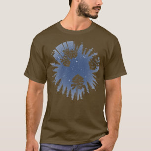 T-shirt Silhouette1219 de la ligne Sky Tree de nuit branch