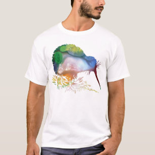 T-shirt Silhouette abstraite de kiwi