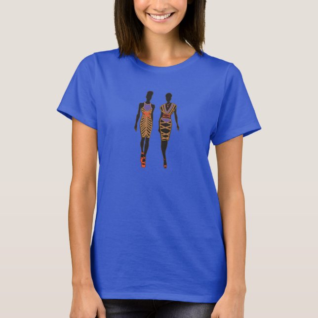 T-shirt Silhouette Afrocentrique (Devant)