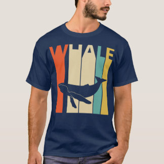 T-shirt Silhouette animal baleine vintage