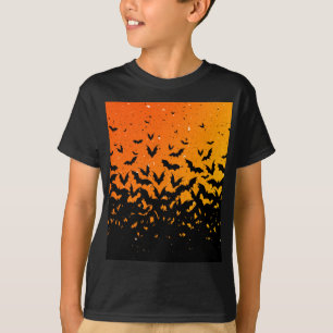 T-shirt Silhouette Bats Vampire Dracula Halloween Motif