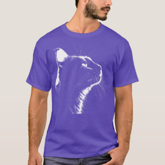 T-shirt Silhouette Chat vintage