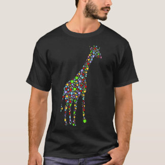 T-shirt Silhouette Coeurs de Giraffe