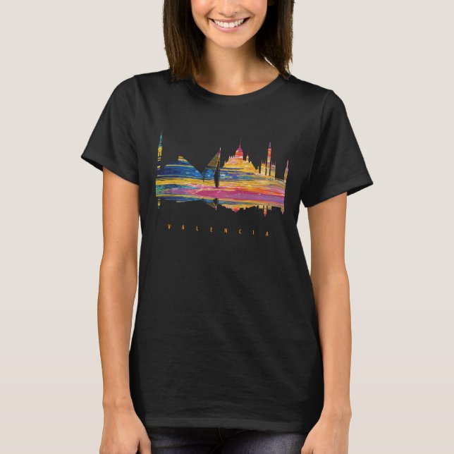 T-shirt Silhouette colorée de Valence (Devant)