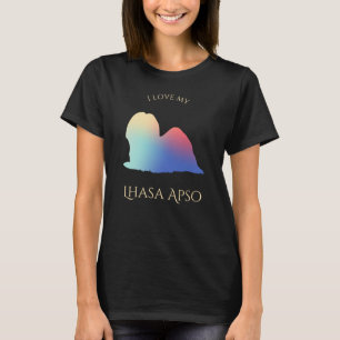 T-shirt Silhouette couleur Lhasa Apso