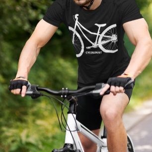 T-shirt Silhouette cycliste White Bicycle