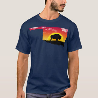 T-shirt Silhouette de Buffalo Oklahoma