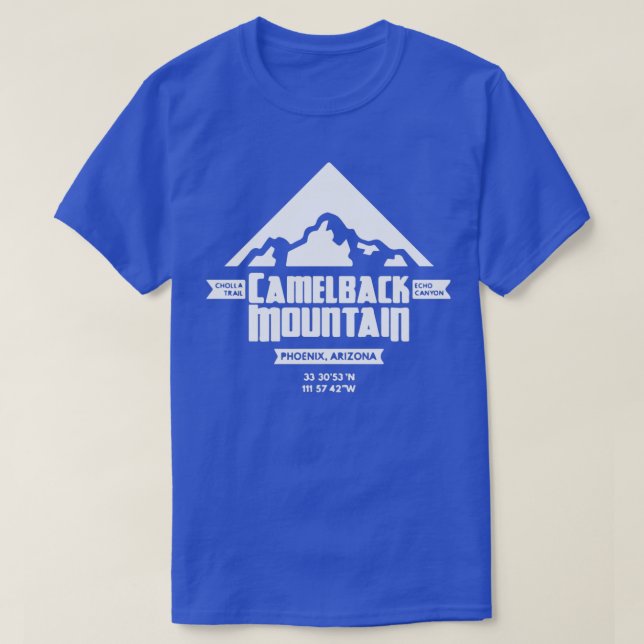 T-shirt Silhouette de Camelback Mountain (Design devant)