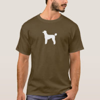Silhouette de caniche standard blanc| Race de chie