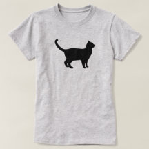 Silhouette de chat mignon