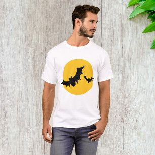 T-shirt Silhouette de chauves-souris d'Halloween pleine lu