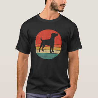 T-shirt Silhouette de chien vintage Patterdale Terrier Rét