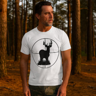 T-shirt Silhouette de cible de chasse au cerf