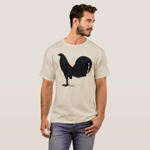 T-shirt Silhouette de coq de coq de combat