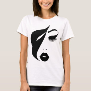 T-shirt silhouette de femme en vogue