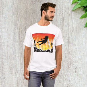 T-shirt Silhouette de fête de danse urbaine avec enceintes