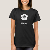 Silhouette de fleur de Sakura blanche
