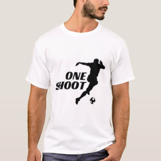 T-Shirt silhouette de football à une prise