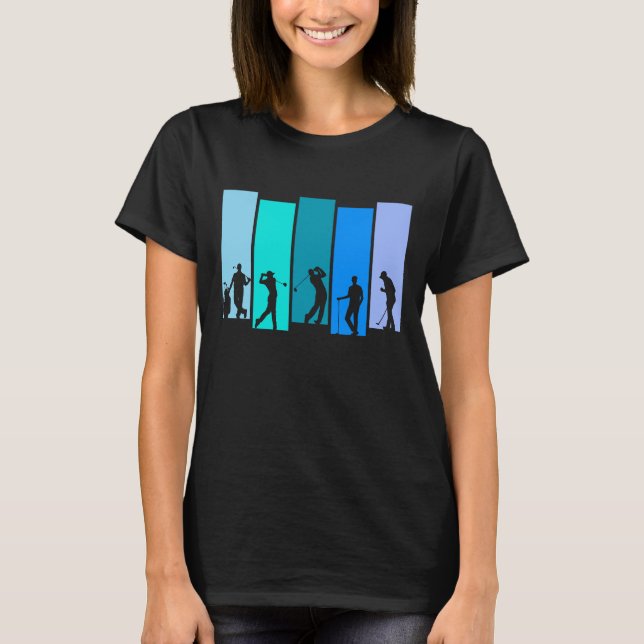 T-shirt Silhouette de golfeur (Devant)