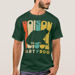 T-shirt Silhouette de grenouille à tarte vintage de style