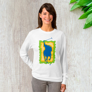 T-shirt Silhouette de joueur de polo Sports équestres mode
