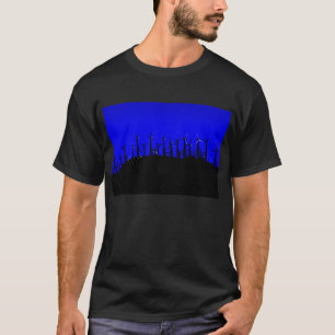 T-shirt Silhouette de la ferme éolien Tehachapi