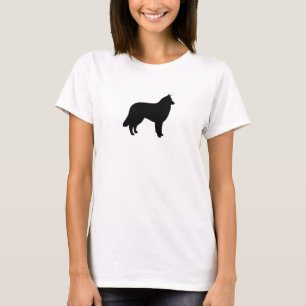 T-shirt Silhouette de la race de chien belge Tervuren